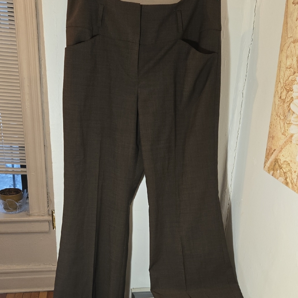 Brown Wide-Leg Trousers